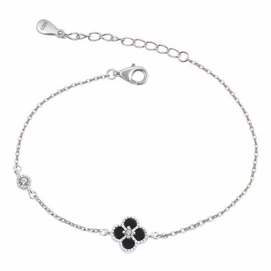 ARMBAND MEDINA SILVER/BLACK